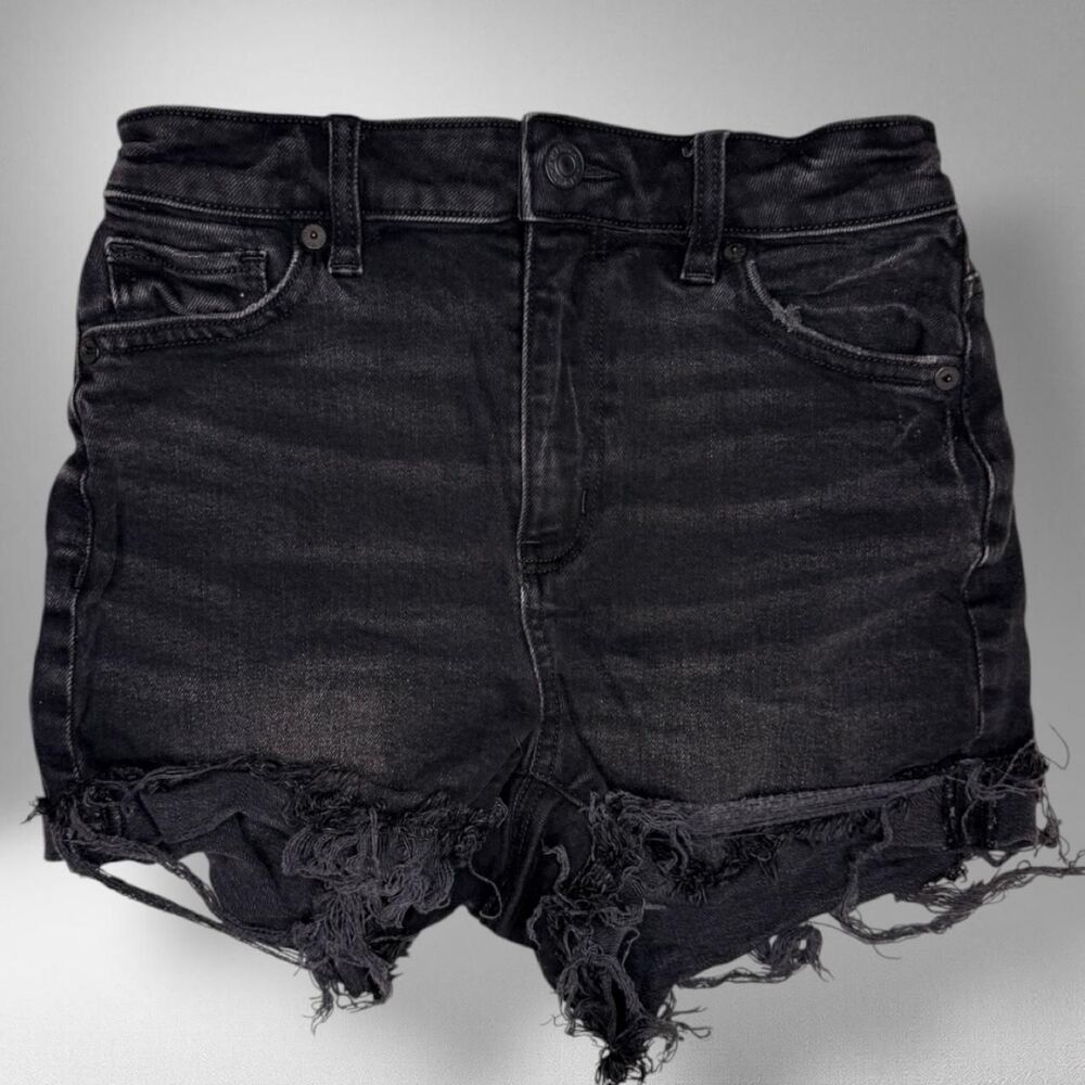 American Eagle Black Denim Cutoff Shorts – Size 000